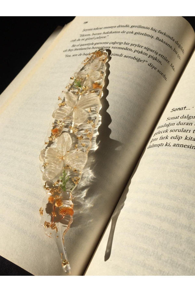 Epoxy Resin Floral Bookmark