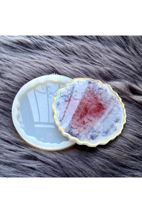 Epoxy Resin Geode Coaster Silicone