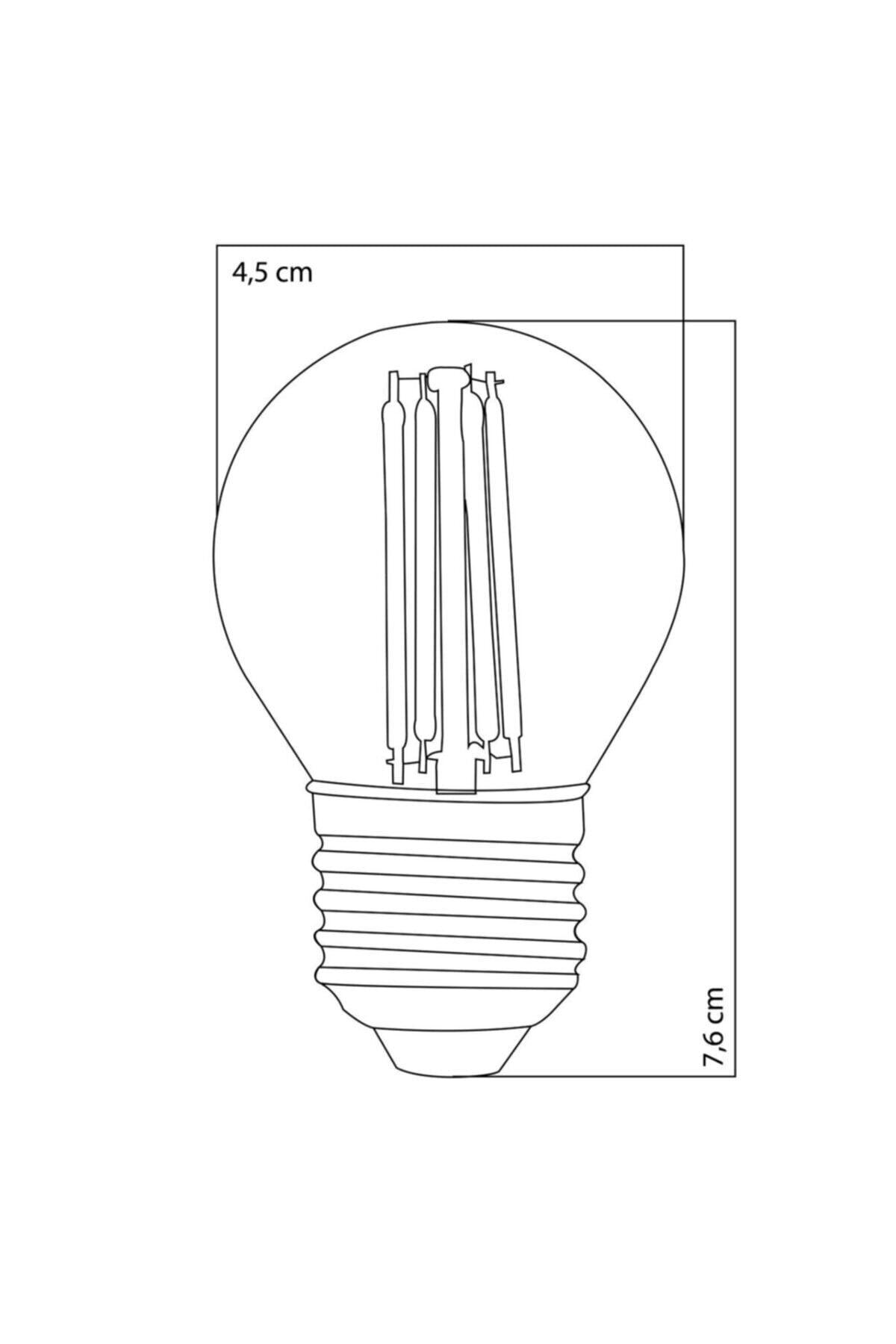 Erd-43 G45 6 Watt Yellow Light(daylight) Led