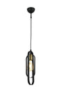 Esse Single Black Tumbled Pendant Lamp Chandelier - Swordslife