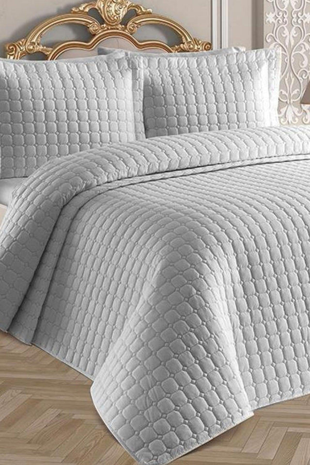 Estiva Double Bedspread Gray - Swordslife