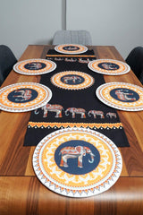 Ethnic Elephant Patterned Runner, Set of 4 Suplas - Swordslife