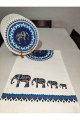 Ethnic Elephant Patterned Runner, Set of 6 Suplas - Swordslife