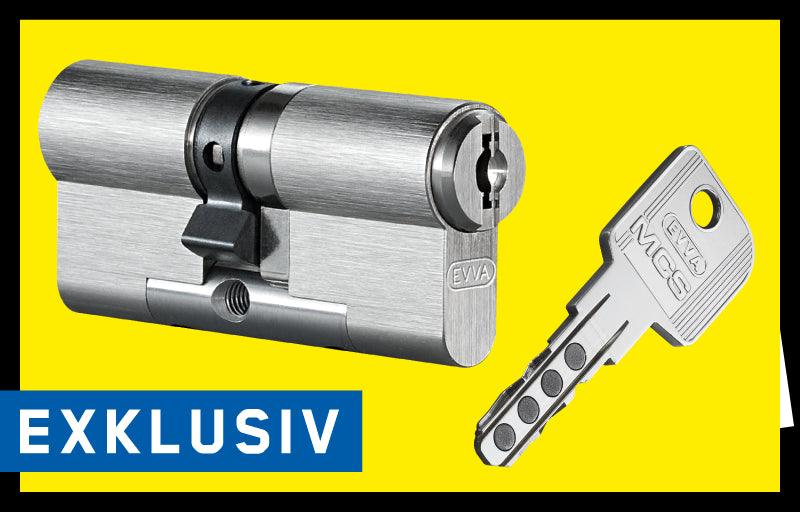 EVVA lock locking MCS basic length 3 keys including HPZ N + G - Swordslife