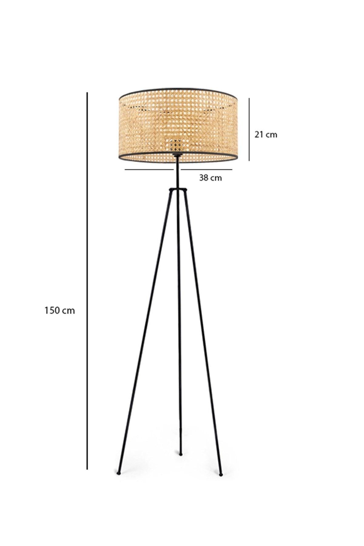 Exclusive Hazeran Rattan Floor Lamp - Swordslife