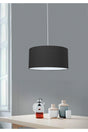 Fabric Headed Pendant Chandelier 38 Anthracite Srkt-2 - Swordslife