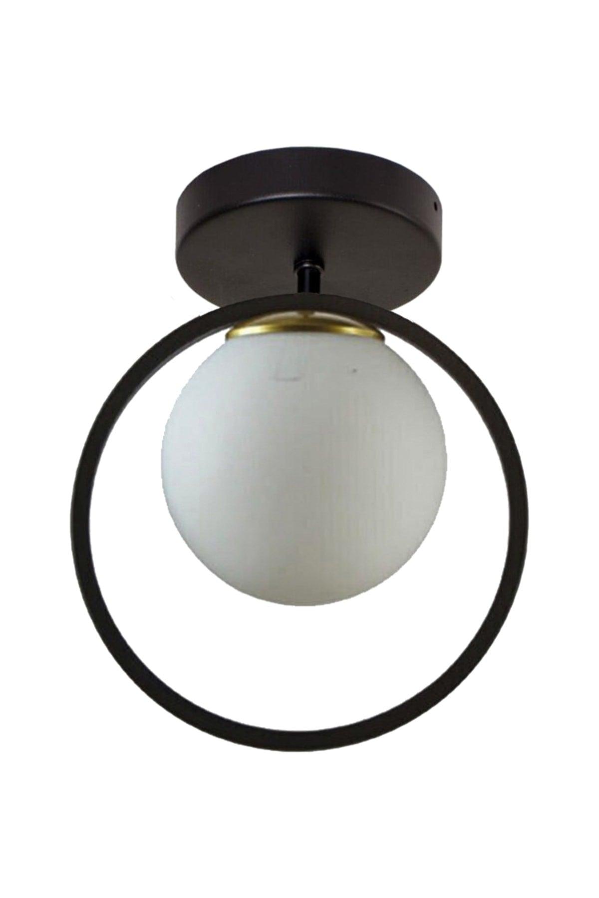 Peri Metal Ring Black White Hall - Kitchen Single Chandelier - Swordslife