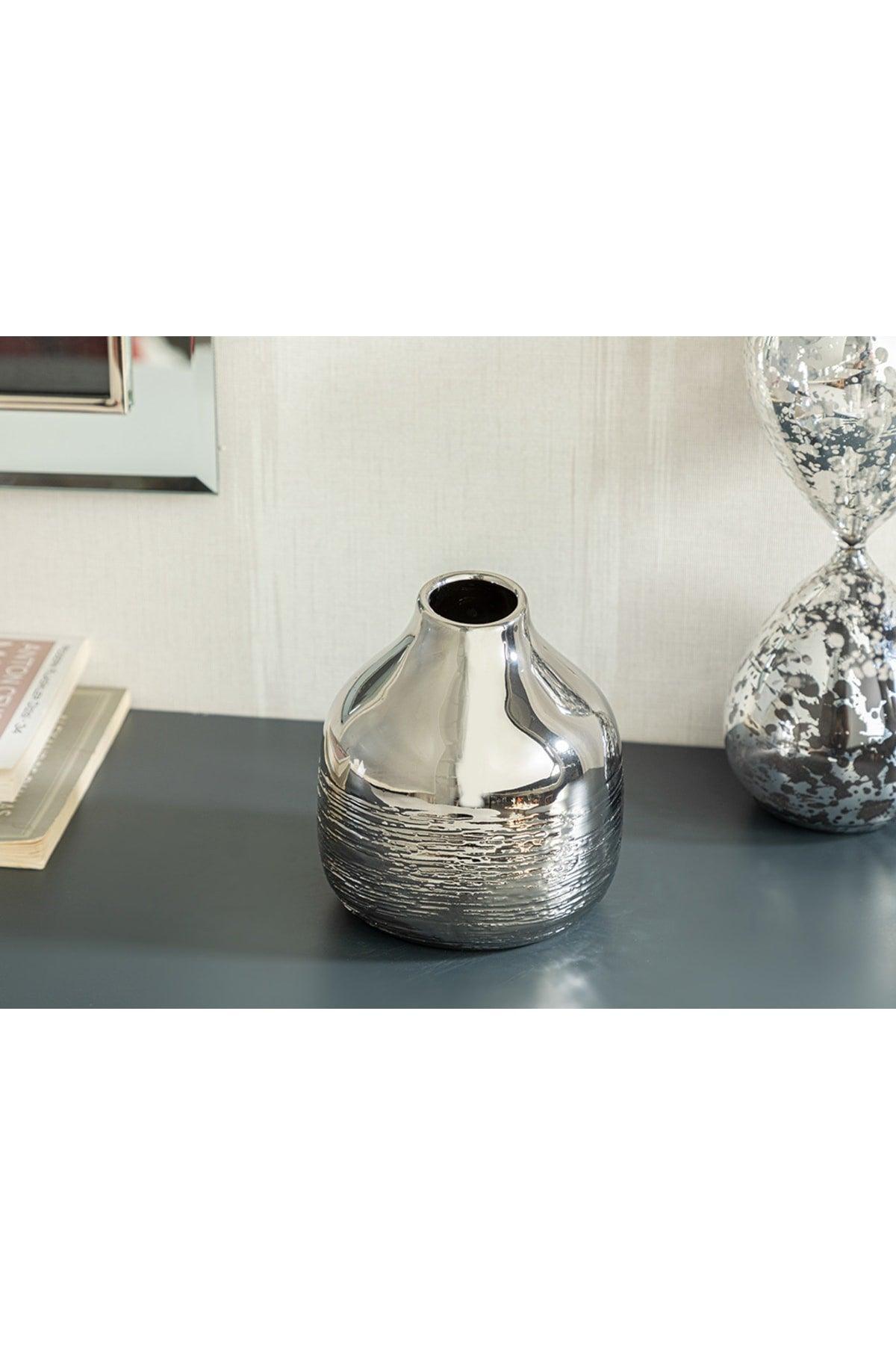 Fancy Vase 10x10x11 Cm Silver - Swordslife