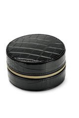 Faux Leather Round Jewelry Box 10cm