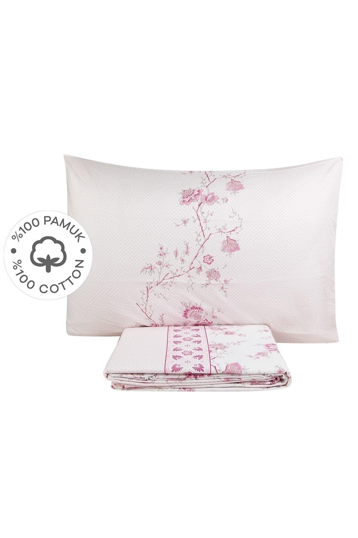 Fellini Pink 100% Cotton Double Duvet Cover & Pillow Set - Swordslife