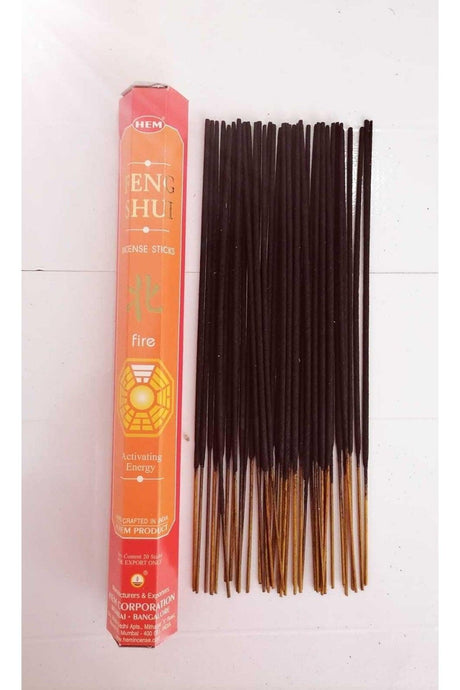 Feng Shui Fire Scented 1 Box Stick Incense 20 Pcs - Swordslife