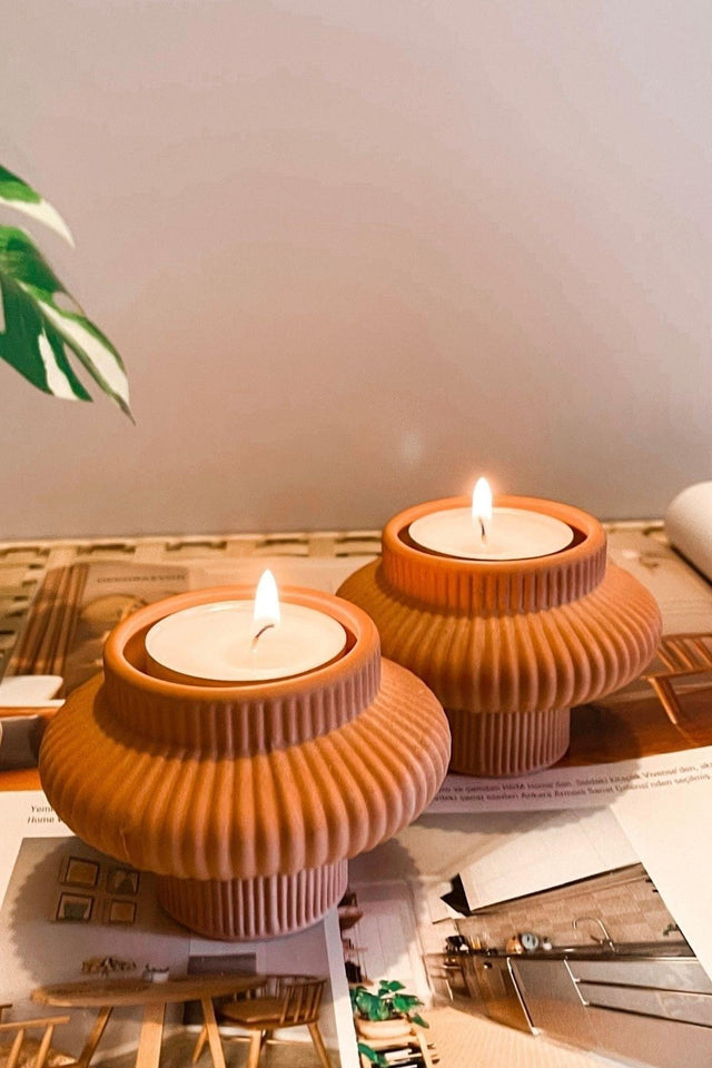 Fiji Terracotta Tealight Candle Holder. - Swordslife