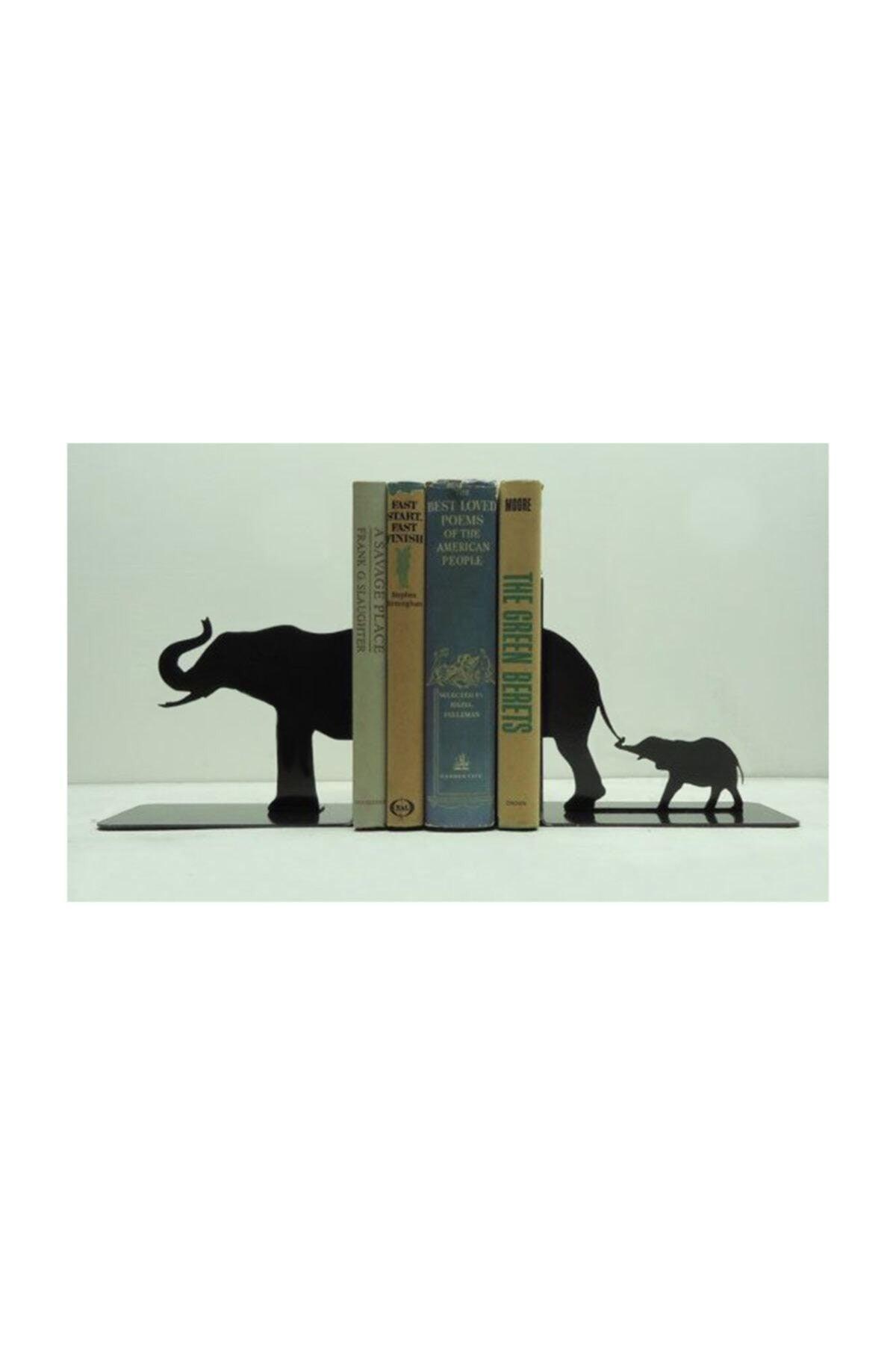 Decorative Metal Book Holder With Elephant Figure , Book Support Decorative Metal Bookcase - Swordslife