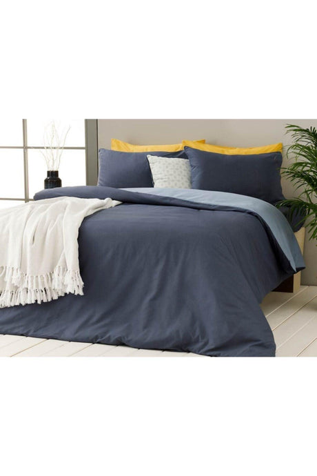 Plain Cotton Double Duvet Cover Set