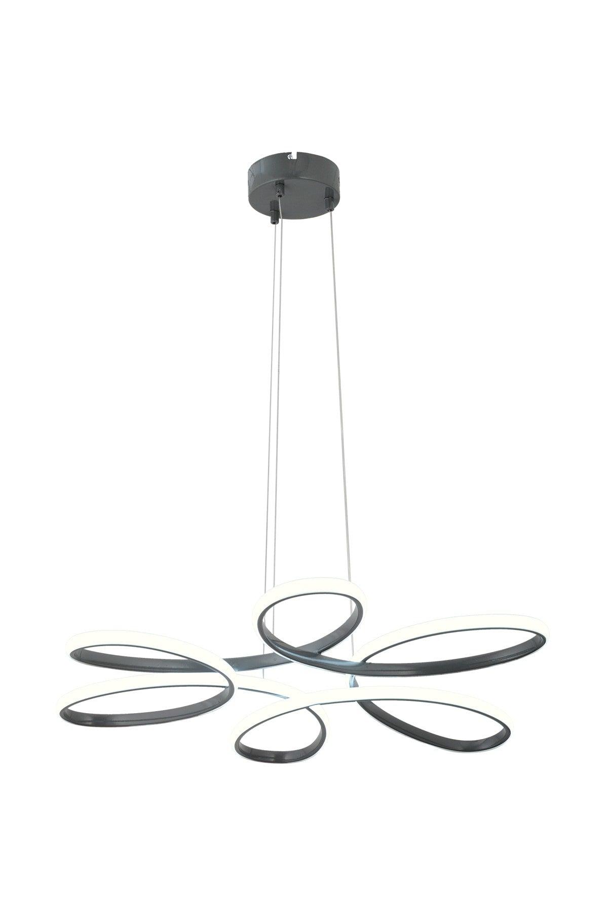 Flora Smoked Modern Pendant Lamp Led Chandelier - Swordslife