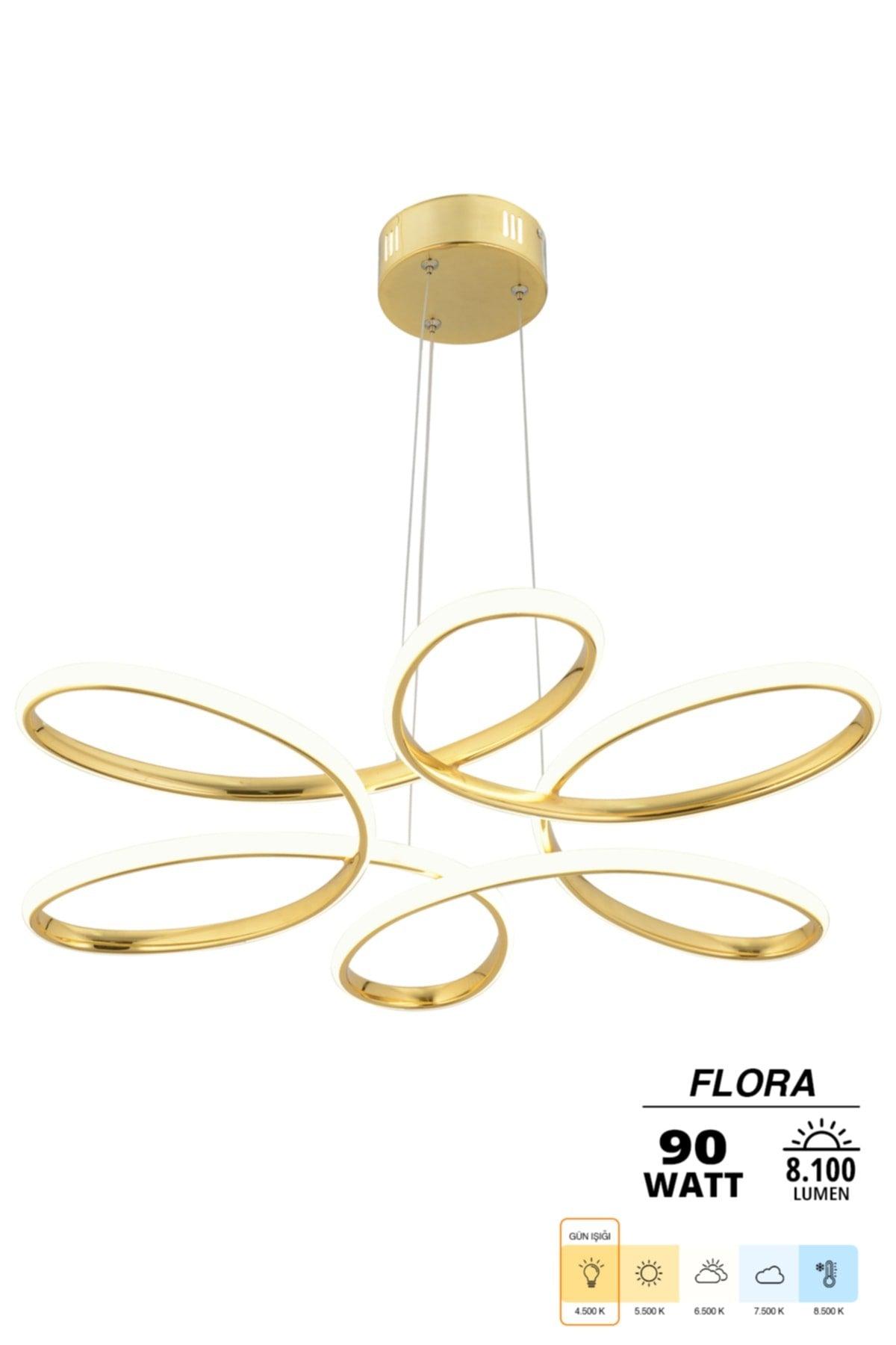 Flora Gold Modern Pendant Lamp Led Chandelier - Swordslife