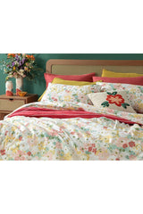 Floral Pureness Cotton Double Duvet Cover Set 200x220 Cm Pink - Swordslife