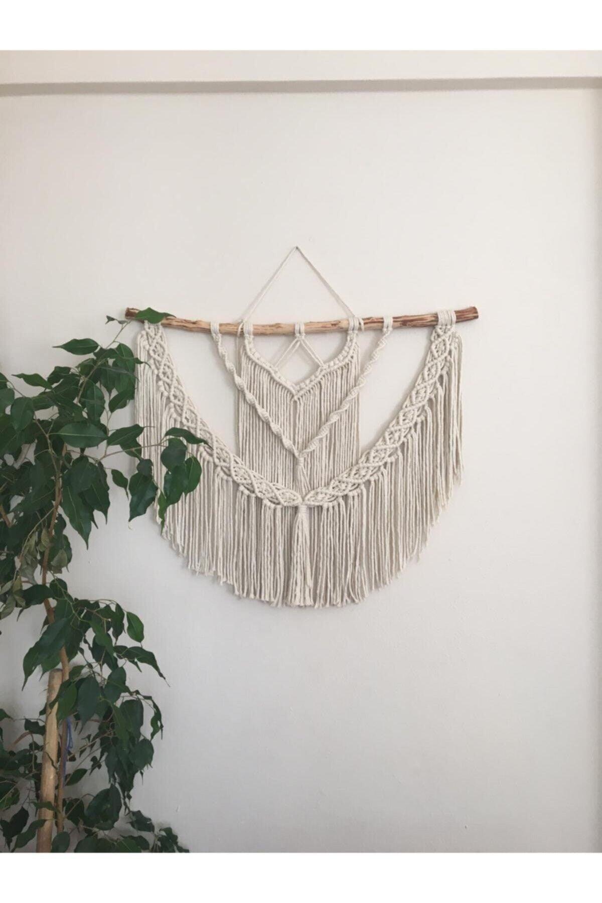 Floralmacramedesign Cream Macrame Wall Decoration 15-t1 - Swordslife