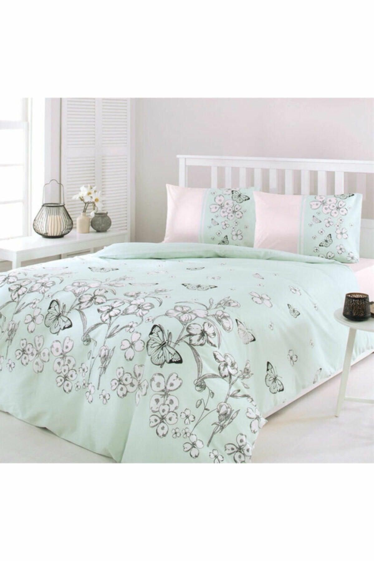 Floretta Bloom Double Duvet Cover Set Mint - Swordslife