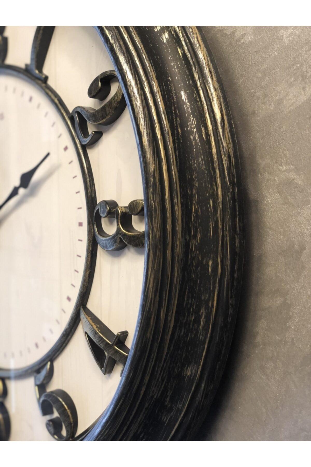 Akar Saniye Silent Mechanism Decorative Wall Clock 46 Cm - Swordslife