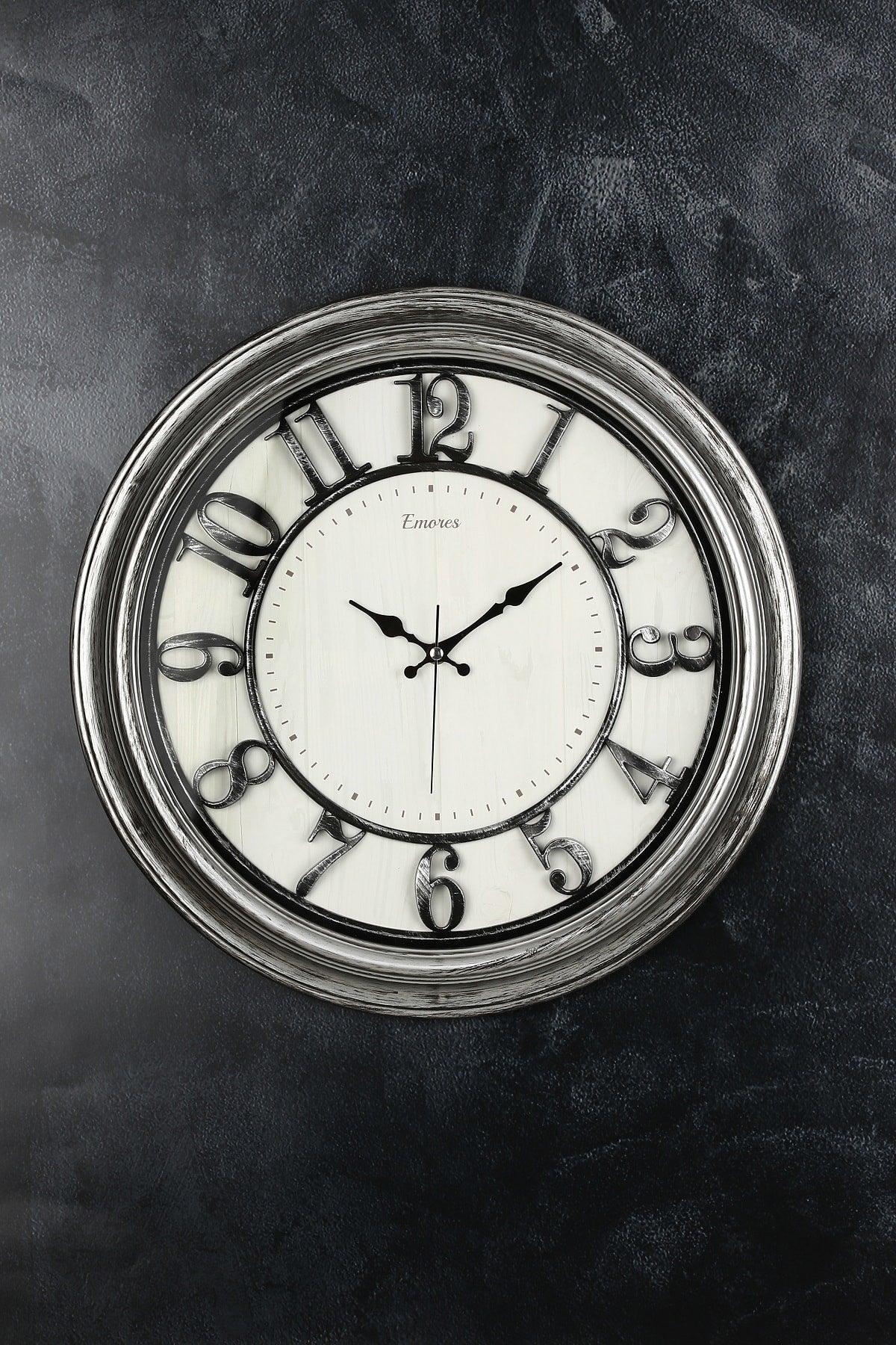 Akar Saniye Silent Mechanism Decorative Wall Clock 46 Cm - Swordslife