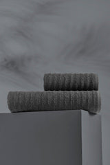 Fluffy 2 Pcs Bath Towel Set Anthracite - Swordslife