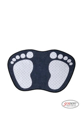 Footprint Pattern Bath Mat 40cmx60cm Anthracite - Swordslife