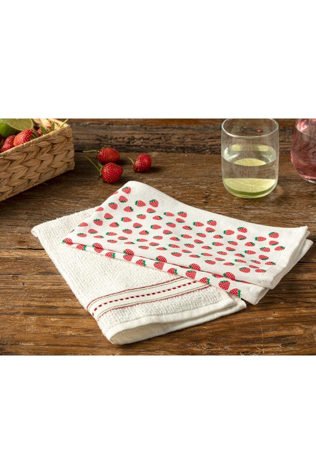 Fragola Cotton 2 Pack Drying Towel 30x50 Cm Red - Swordslife