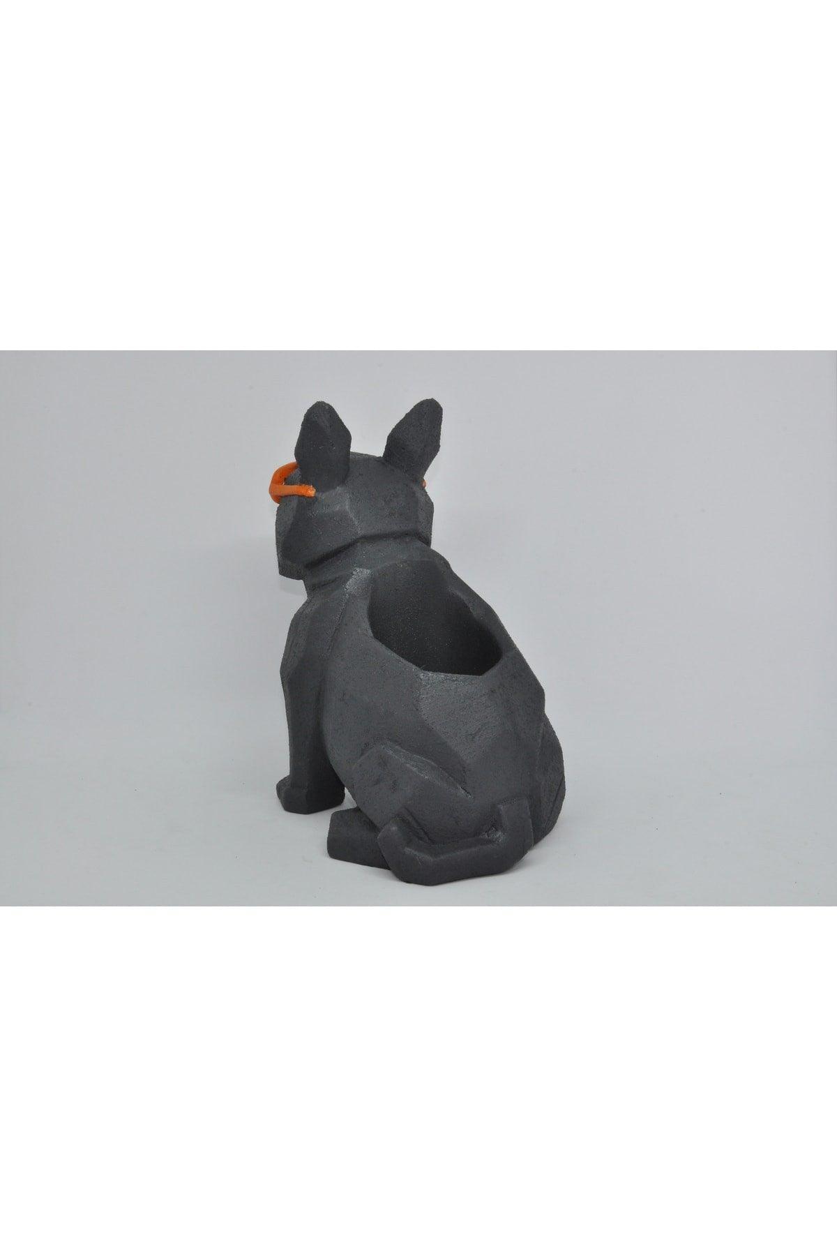 French Bulldog Concrete Pencil Holder(orange Glasses)