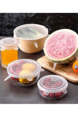 6 Silicone Stretch Lids Preserving Freshness - Swordslife