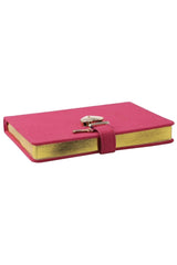 Fuchsia Hush Hush Locked Notebook 13x18