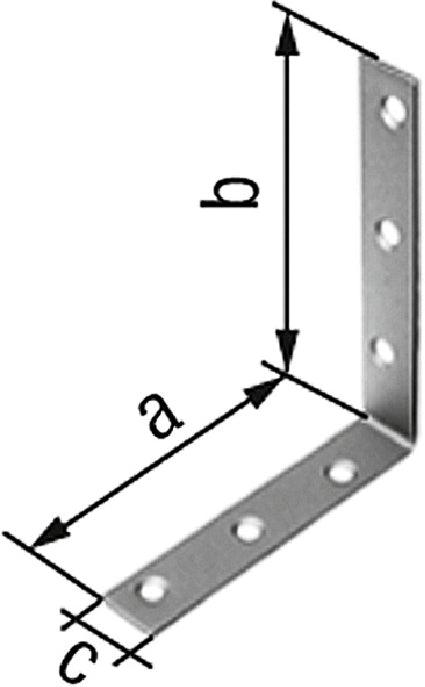 GAH ALBERTS Chair Angle - Stainless Steel L.60 x 60mm W.16mm S.2mm VA Hole-D.5.5mm - Swordslife