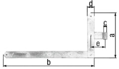 GAH ALBERTS door angle tape 400x1000x60x 120mm STA verz.unten 8mm - Swordslife