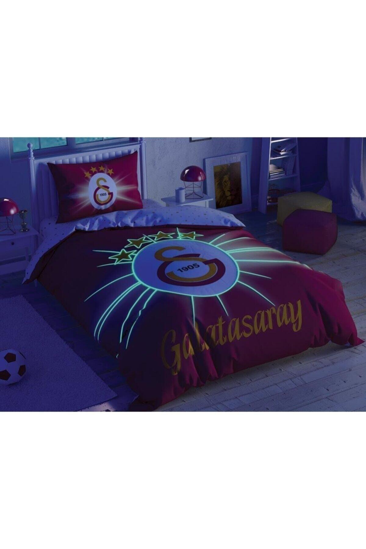 Galatasaray Light Glow Single Licensed Duvet Cover Set - Swordslife