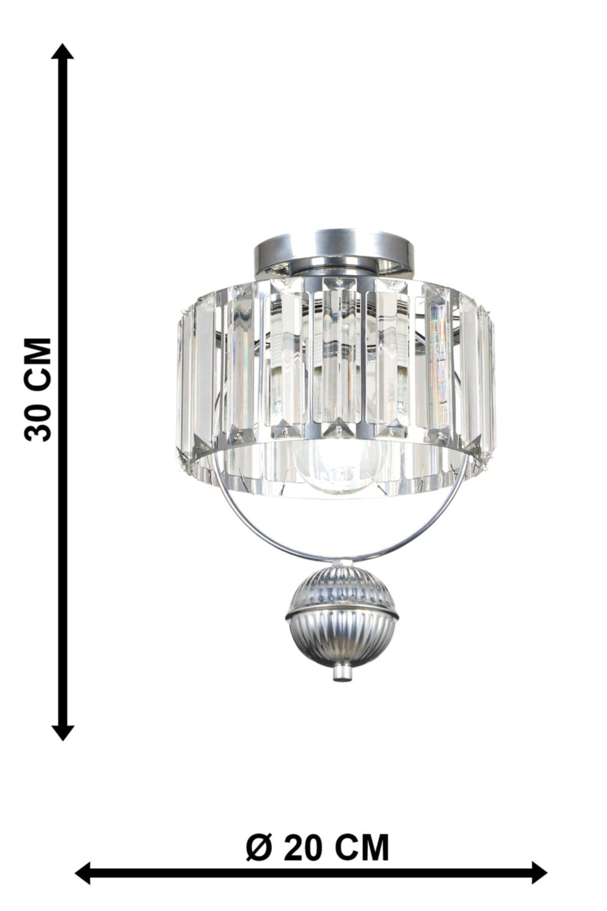 Gallon Ceiling Lux Crystal Assembly Single Chandelier Chrome - Swordslife