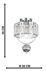 Gallon Ceiling Lux Crystal Assembly Single Chandelier Chrome - Swordslife