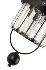 Gallon Sconce Lux Crystal 2 Pieces Black - Swordslife