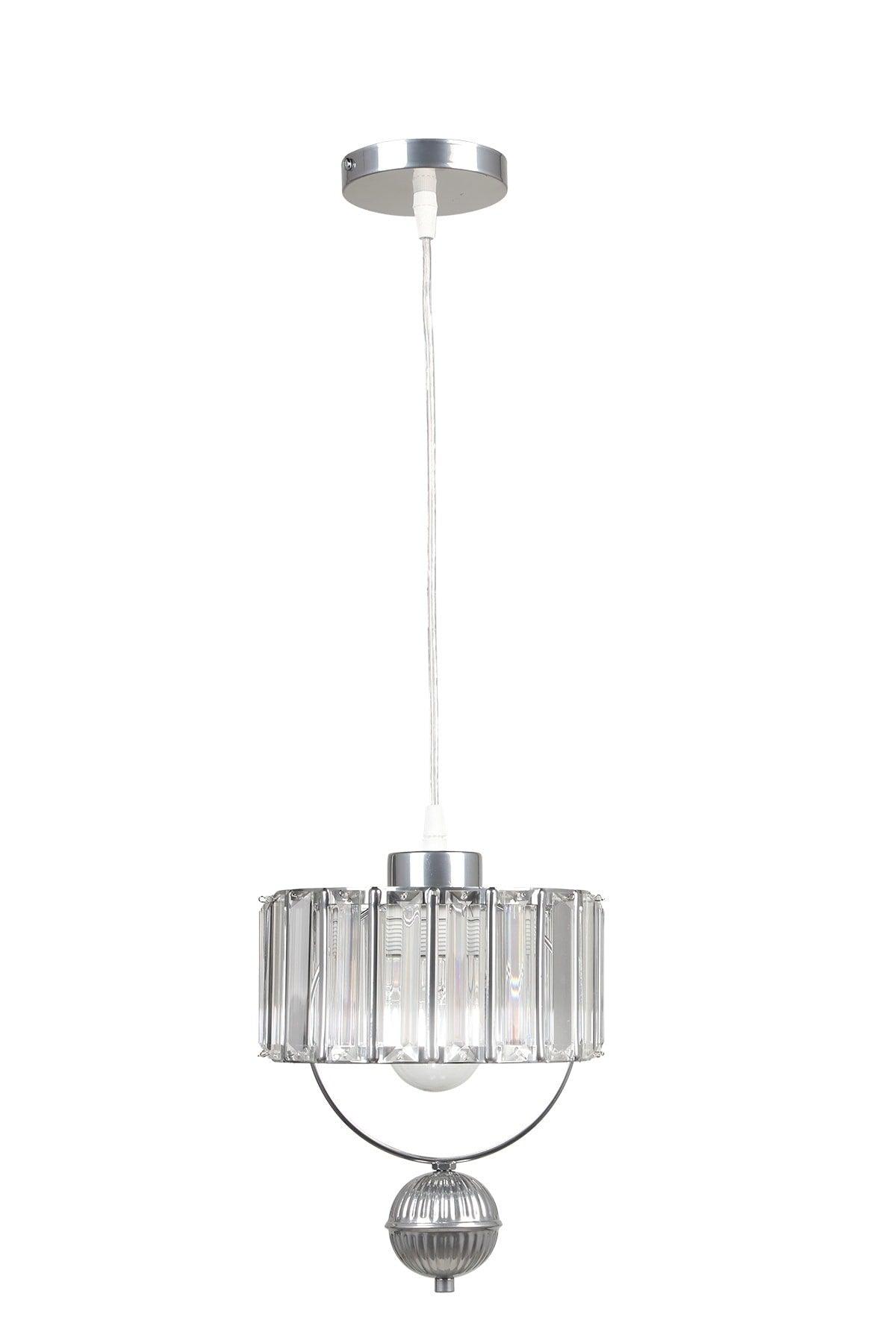 Gallon Single Lux Crystal Chandelier Chrome - Swordslife