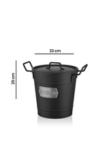 Galvanized Detergent & Storage Bucket 33x24cm