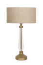 Gard Static Tumbled Vertical Crystal Lampshade Burlap Effect - Swordslife