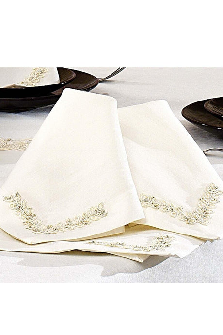 Gardenia French Lace 12 Person 26 Piece Dowry Table Cloth Runner Set - Swordslife