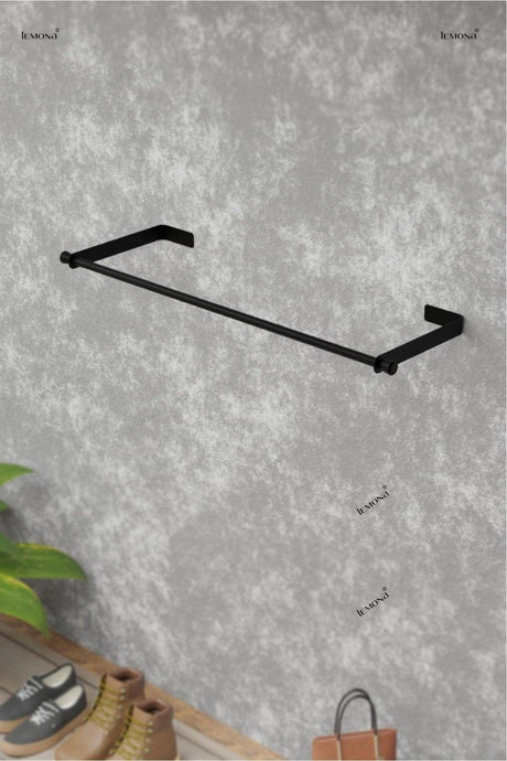 Garment Hanger Metal Wall Mounted Hanger Special Design Industrial Type Modern Hanger & Matte Black - Swordslife