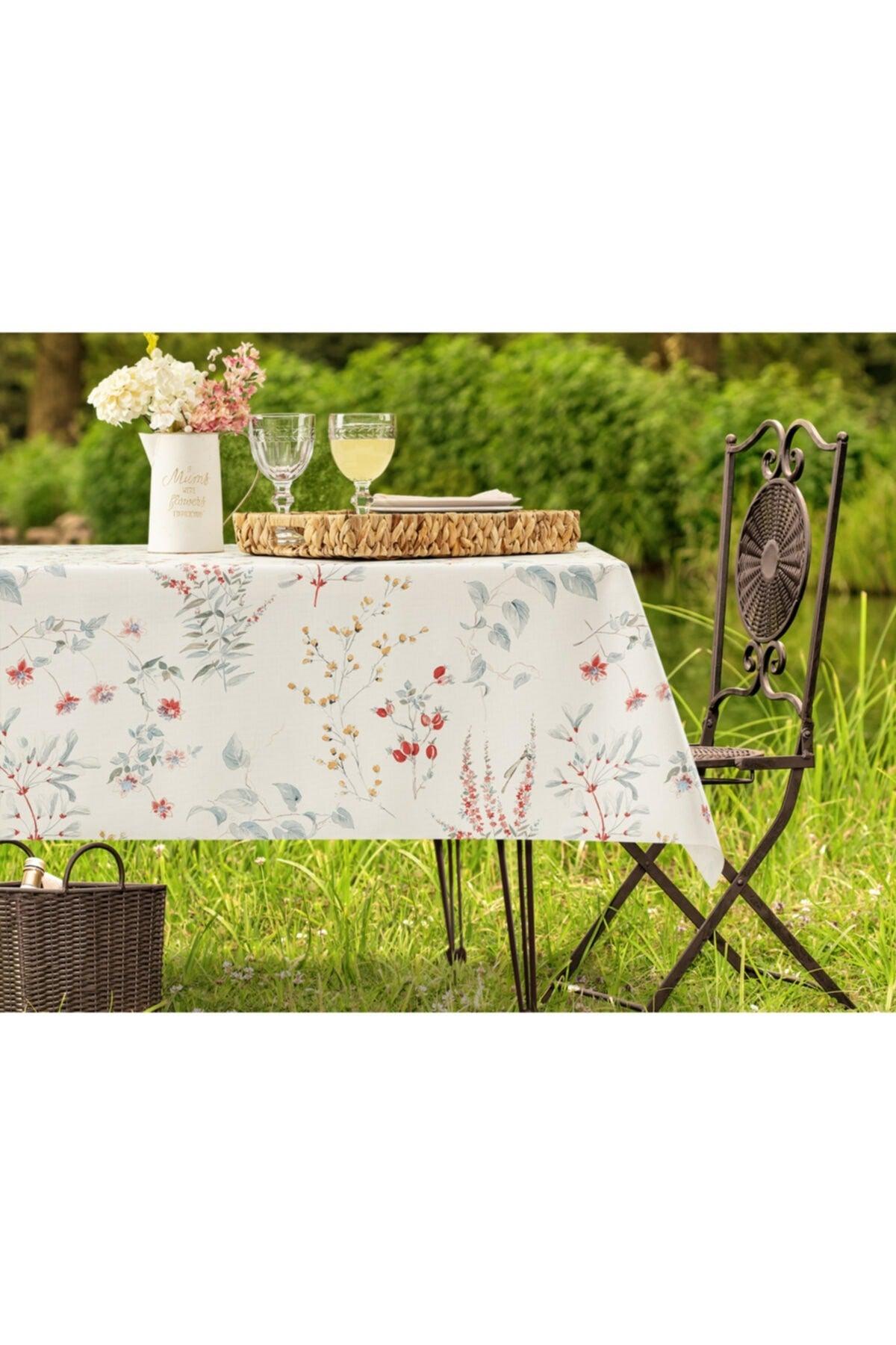 Gemma Pvc Table Cloth - Blue - 140x140 Cm - Swordslife