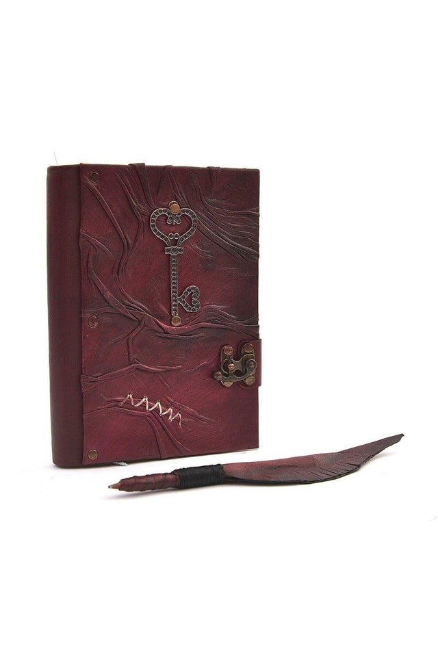 Genuine Leather Notebook Shamua Paper Key