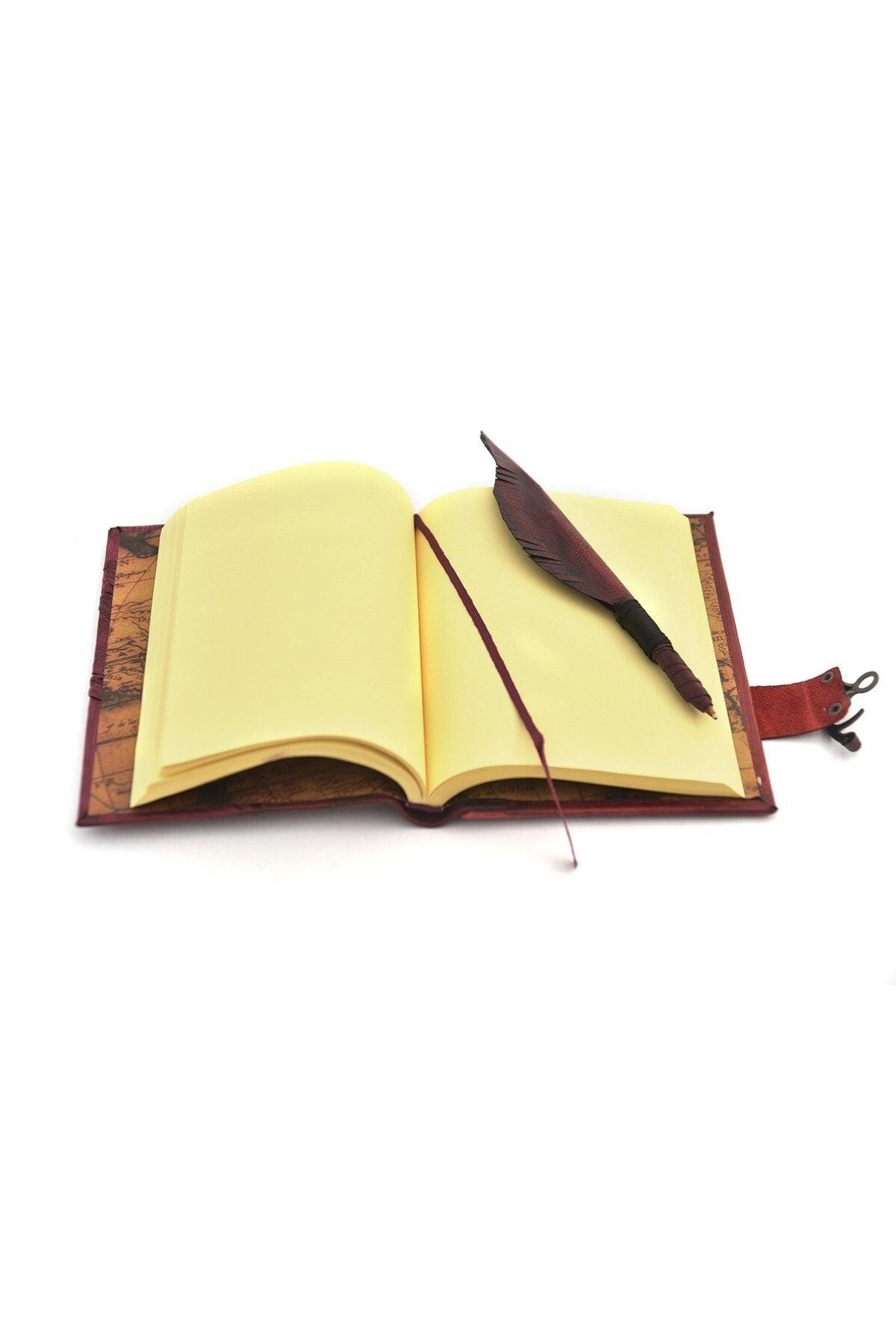 Genuine Leather Notebook Shamua Tumbled Paper Owl