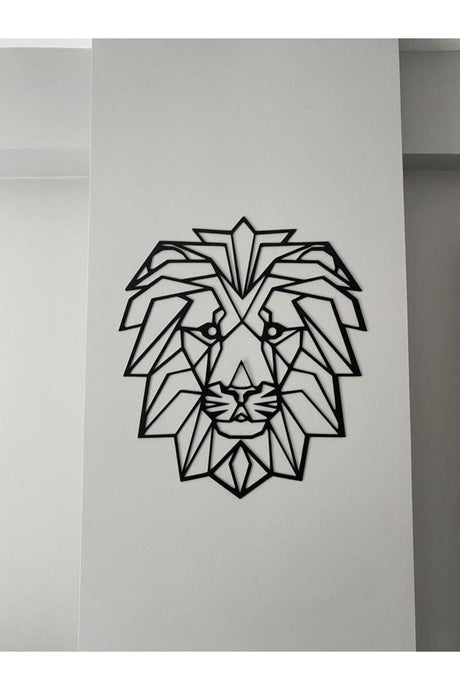 Geometric Lion Metal Painting - Swordslife