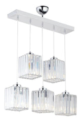 Sardunya 5 Piece Chrome K-01 Chandelier - Swordslife