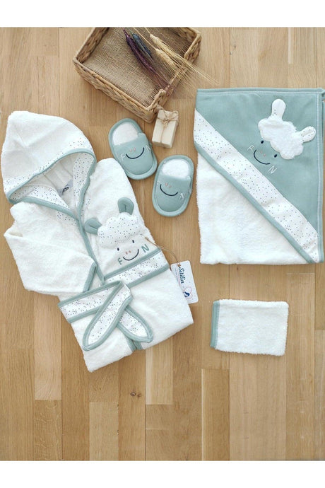 Baby Girl Boy Unisex Bathrobe Set 100% Cotton Fabric - Swordslife