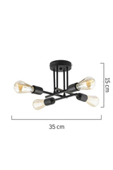 Glam 4 Pieces Modern Plafoni Young Room Kitchen Bedroom Chandelier - Swordslife