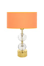 Gld-krs01 Gold Footed Crystal Lampshade - Orange - Swordslife